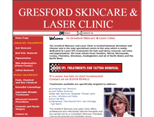 Tablet Screenshot of gresford-skincare-clinic.co.uk